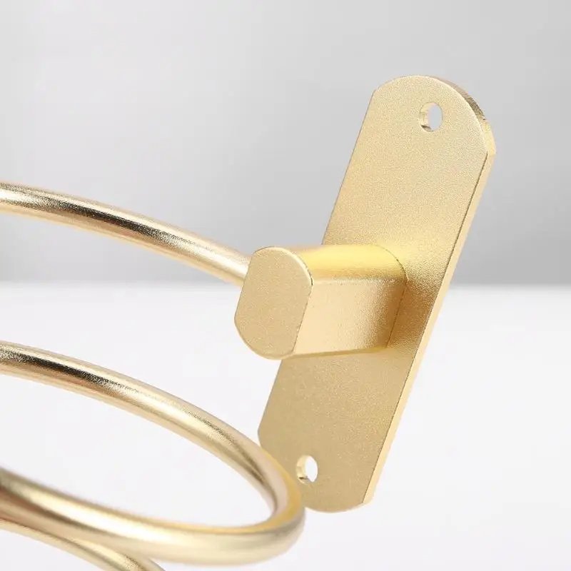 Wall-Mounted Spiral Hairdryer Shelf