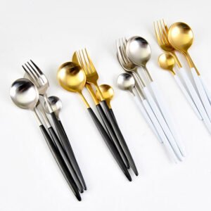 Colorful Stainless Steel Dinnerware Sets