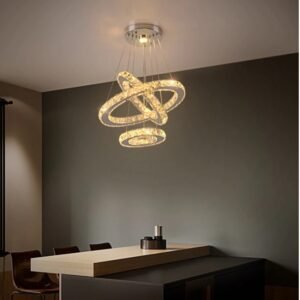 Futuristic Style Crystal Pendant Lighting