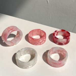 Transparent Marbled Ring