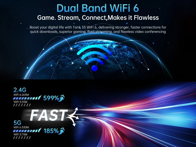 8849 Tank 3S Unihertz Rugged Smartphone with Projector 5G 24/32GB RAM 256/512GB ROM Dimensity 8200 64MP Night Vision Phone