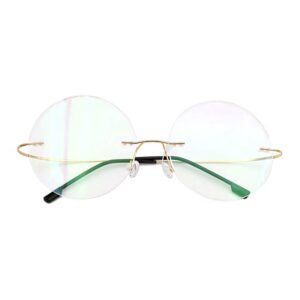 Stylish Titanium Rimless Glasses
