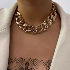 Women's Vintage Cross Chain Choker
