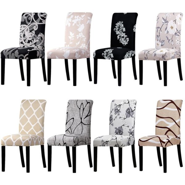 Colorful Patterned Elastic Chair Cover