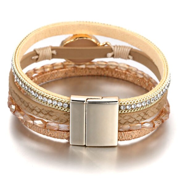 Women's Bohemian Leather Wrap Bracelet - Image 5
