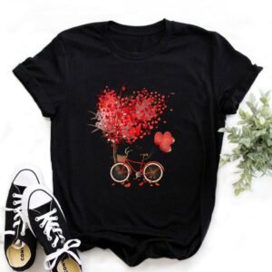 Bicycle Printed T-Shirt for Women