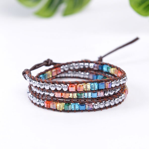Women's Handmade Chakra Wrap Bracelet - Image 4