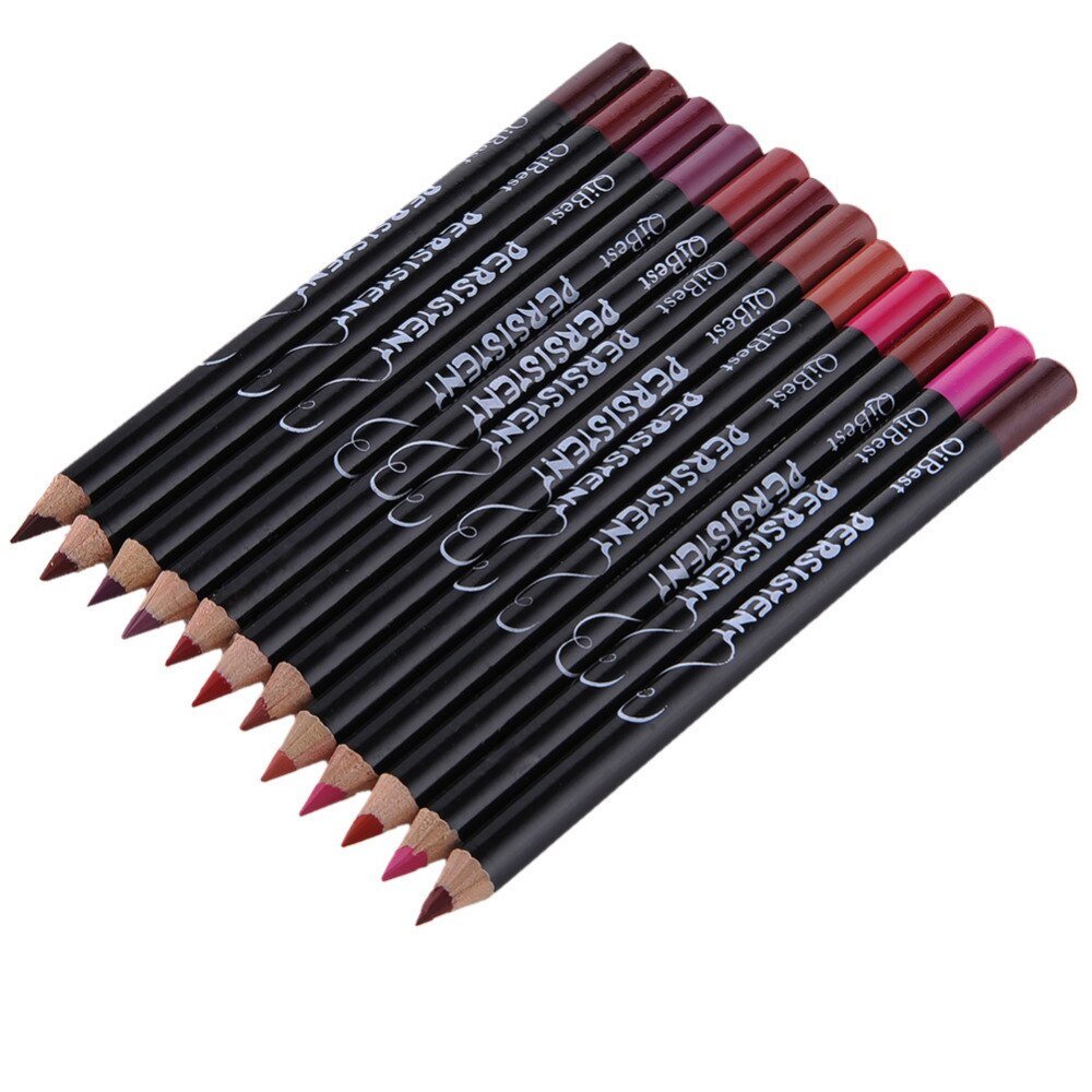 Waterproof Matte Lip Liner 12 Pcs Set