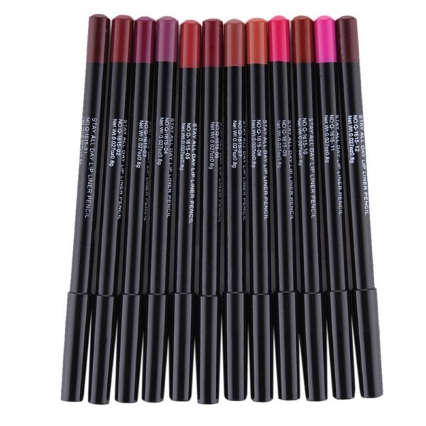 Waterproof Matte Lip Liner 12 Pcs Set