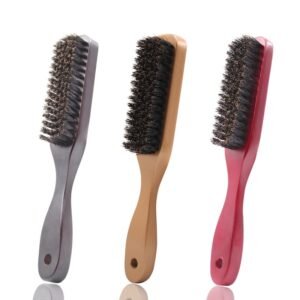 Wooden Boar Bristle Anti-Static Beard Brush