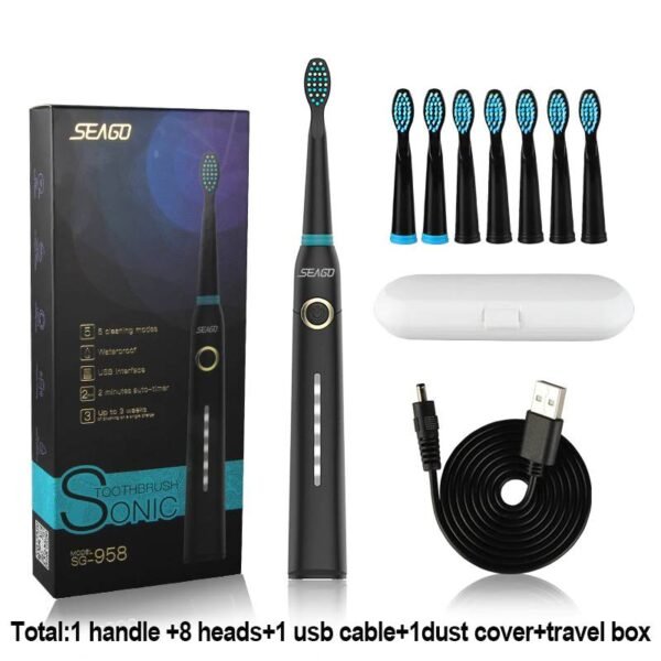 Electric USB Rechargeable Waterproof Toothbrush