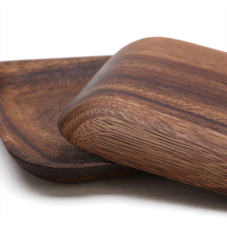 Square Shaped Wooden Plates