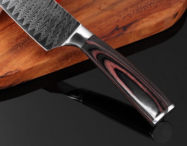Japanese Damascus Steel Long Blade Kitchen Chef Knife - Image 8