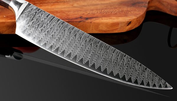 Japanese Damascus Steel Long Blade Kitchen Chef Knife - Image 4