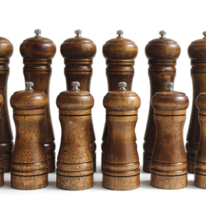 Eco-Friendly Handheld Wooden Spice Mills Set