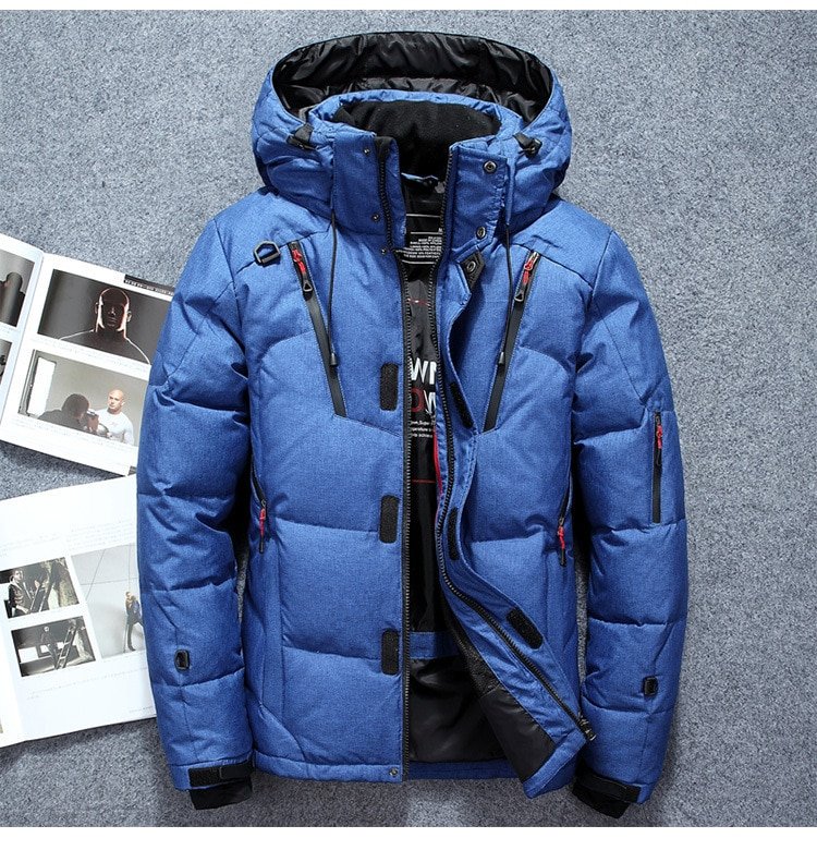 Men's Winter Faux Fur Hooded Jacket