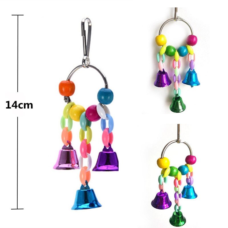 Beaded Bells Bird Toy
