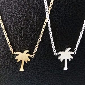 Chain Necklace with Palm Pendant