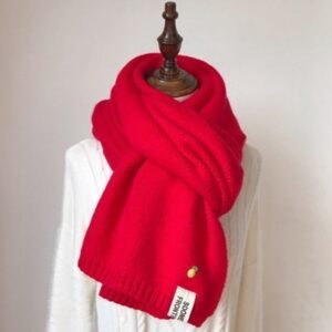Thick Soft Wool Scarf for Women