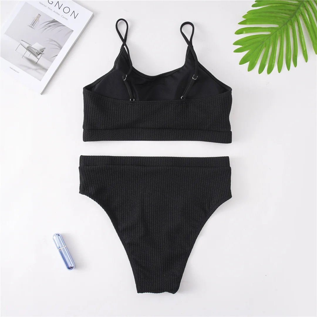 Women's Ribbed Plus Size Bikini Set