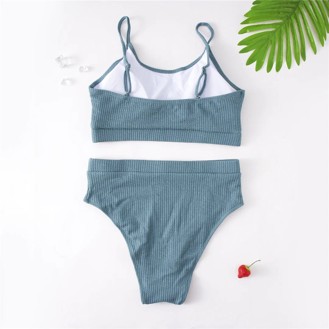 Women's Ribbed Plus Size Bikini Set
