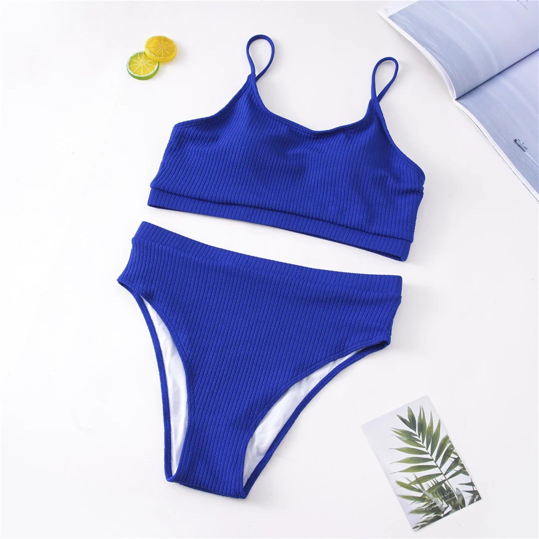 Women's Ribbed Plus Size Bikini Set