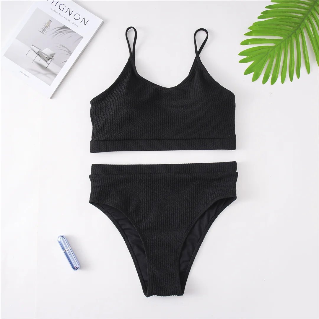 Women's Ribbed Plus Size Bikini Set