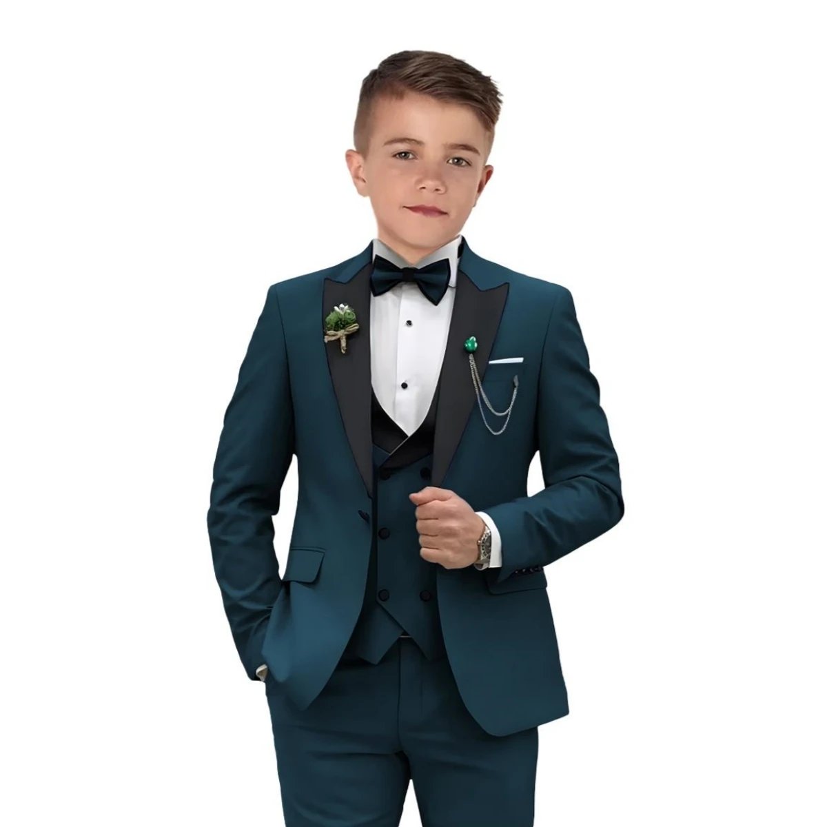 Purple Single Breasted Boy's Formal Suit Set, 4 Pieces Peaked Lapel Classy Kids Suits Smart Tuxedo From 2 to 14 Years Purple Single Breasted Boy's Formal Suit Set, 4 Pieces Peaked Lapel Classy Kids Suits Smart Tuxedo From 2 to 14 Years