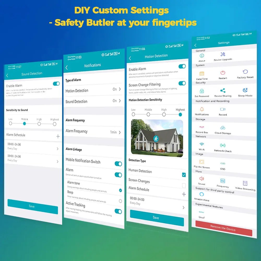 VIMTAG 4MP 360° Camera WIFI Auto Track 2-Way Audio IR Night Vision AI Human Detection IP Camera PTZ Indoor Security Surveillance