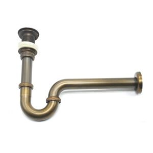 Round Bottle Trap With Pop-Up Drain