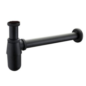 Black Basin Sink Bottle Trap
