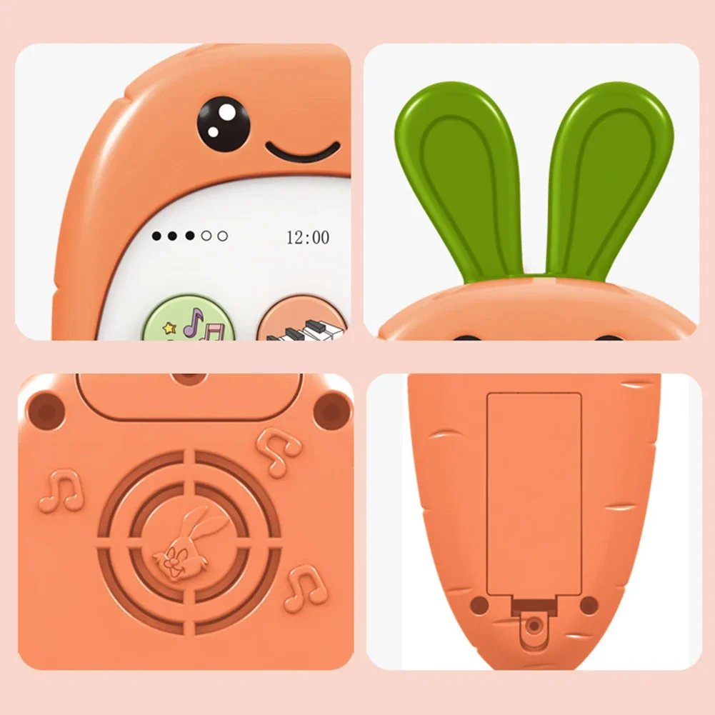 Multifunctional Simulation Phone Kids Infant Early Educational Toy  Music Sound Telephone Sleeping Toys with Teether Kids Gifts