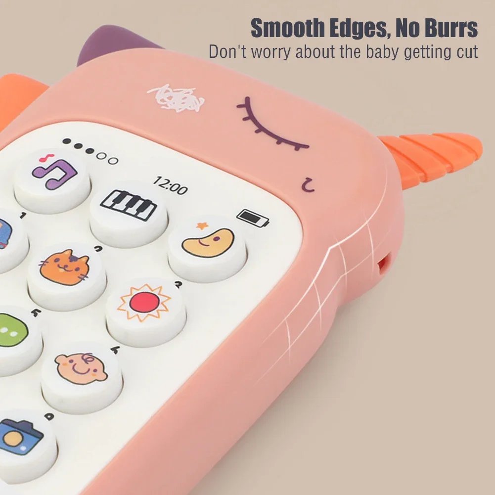 Multifunctional Simulation Phone Kids Infant Early Educational Toy  Music Sound Telephone Sleeping Toys with Teether Kids Gifts