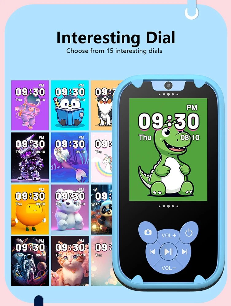 Kids Smart Phone Educational Toys Dual Camera Music Player Baby Phone With 8G Memro Game Learning for Age 3-12 Brithday Gifts Kids Smart Phone Educational Toys Dual Camera Music Player Baby Phone With 8G Memro Game Learning for Age 3-12 Brithday Gifts