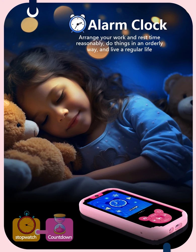 Kids Smart Phone Educational Toys Dual Camera Music Player Baby Phone With 8G Memro Game Learning for Age 3-12 Brithday Gifts Kids Smart Phone Educational Toys Dual Camera Music Player Baby Phone With 8G Memro Game Learning for Age 3-12 Brithday Gifts