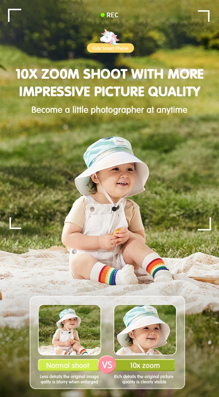 Kids Muscial Smart Phone Toys Cartoon Unicorn Touchscreen Baby Mobile for Girls Boys Educational Toys Birthday Christmas Gifts
