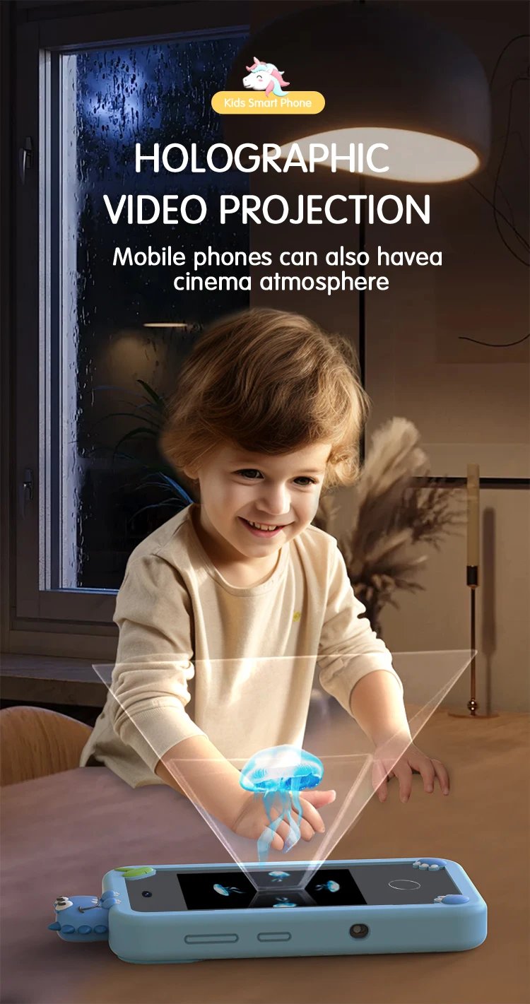 Kids Muscial Smart Phone Toys Cartoon Unicorn Touchscreen Baby Mobile for Girls Boys Educational Toys Birthday Christmas Gifts