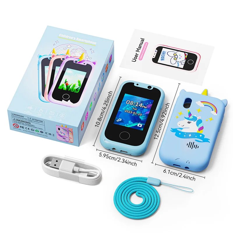 Kids Smart Phone Camera Toys Touchscreen Unicorn Baby Mobile MP3 Player Digital Camera Educational Toys for Girls Boys Age 3-8 Kids Smart Phone Camera Toys Touchscreen Unicorn Baby Mobile MP3 Player Digital Camera Educational Toys for Girls Boys Age 3-8