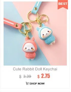 Cute Unicorn 3D Keychain Female Car Key Pendant Bag Backpack Ornaments Girl Child Lovers Gift Toy Kawaii Cartoon Phone Lanyard