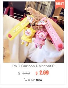 Cute Unicorn 3D Keychain Female Car Key Pendant Bag Backpack Ornaments Girl Child Lovers Gift Toy Kawaii Cartoon Phone Lanyard