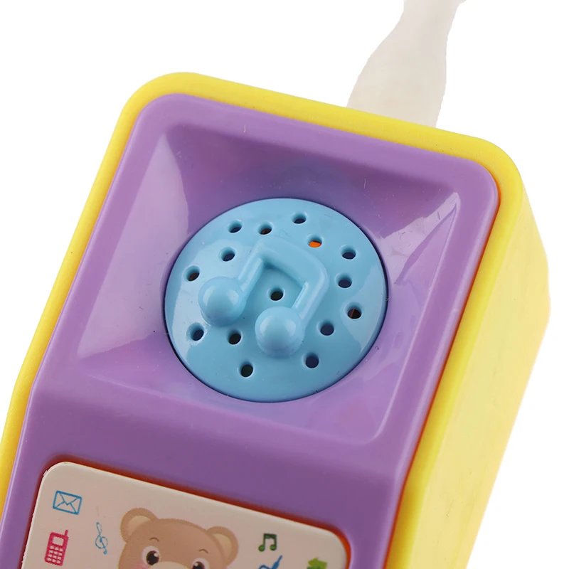 1PCs Plastic Electric Kids Telephone Machine Cell Phone Toy Learning Machine Point Reading Machine Study Electronic Vocal Toys