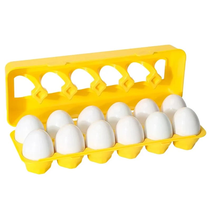 Montessori Educational Toys 2 Years Old Children Toy Eggs Toddler Sensory Puzzle Smart Eggs Colors Shapes Matching Sorter Game