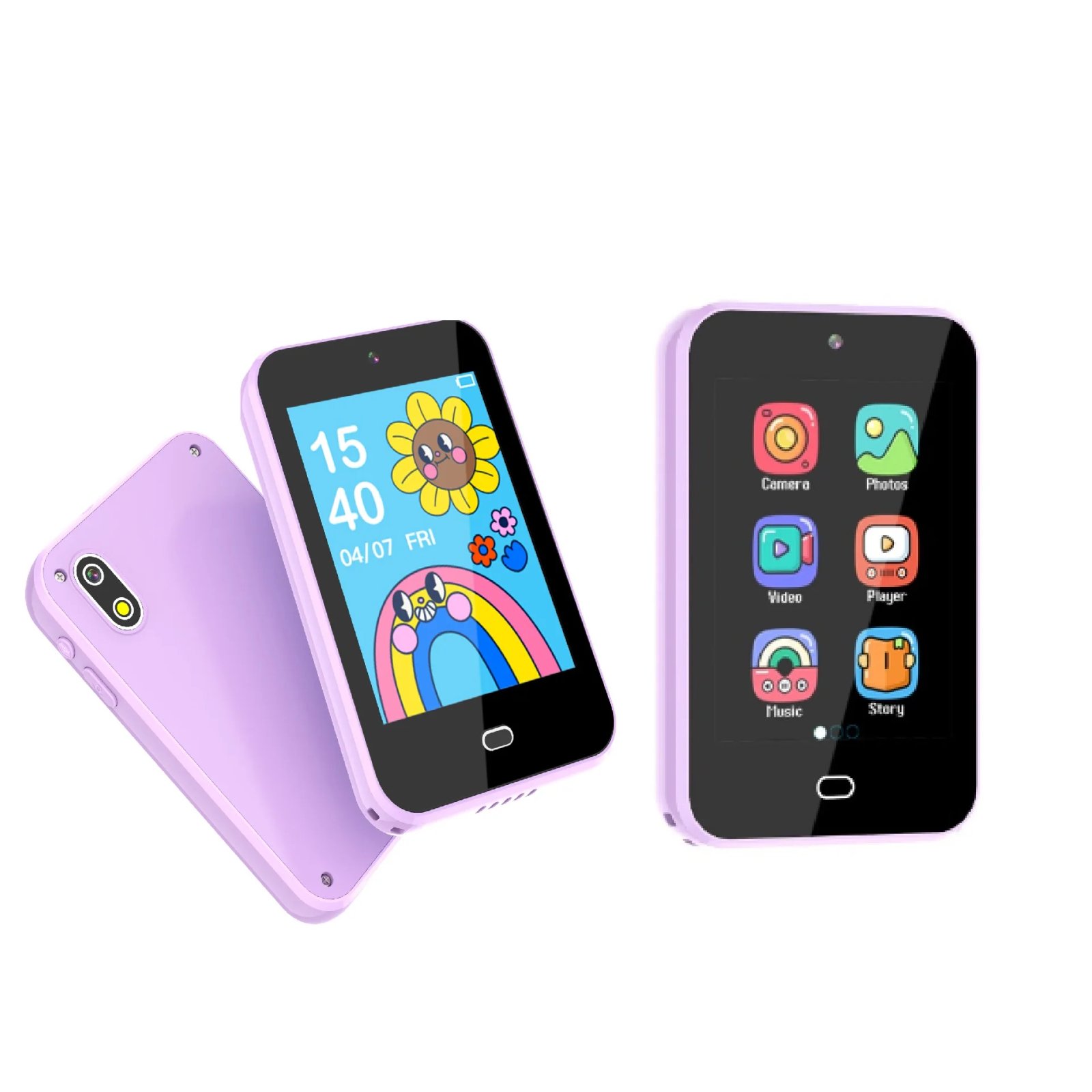 Kids Smart Phone Toy with Picture Taking Photo Video Recording Game Music Player Hd Camera Mini Mobile Cellphone Toddler Gift