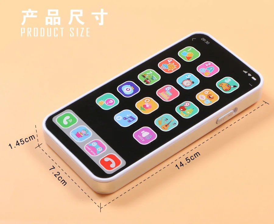 Toy Cell Phone Educational Toys Cellphone Baby Kid Educational Toy Phone Mobile Phone Model Toy for Children Birthday Xmas Gift