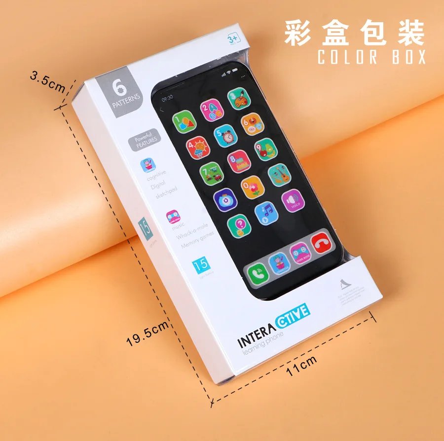 Toy Cell Phone Educational Toys Cellphone Baby Kid Educational Toy Phone Mobile Phone Model Toy for Children Birthday Xmas Gift