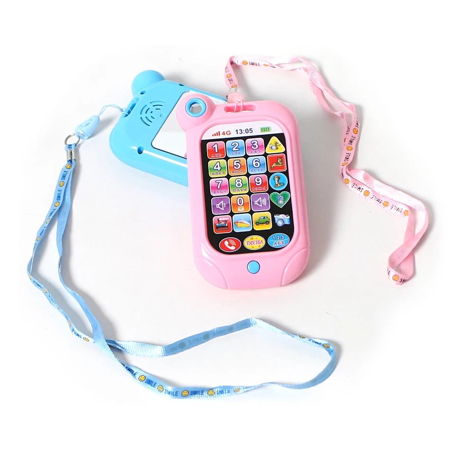 Russian language Learning Toy Phone telephone with ABC Digital Animal Sound Early Education Learning Machine for Baby