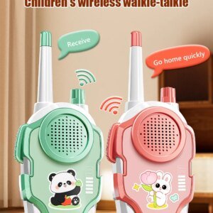 2Pcs Wallkie Talkie Toy 1500M Long-range Communication Children Radio Mobile  Phone Speaker Talking Toys For Kids Birthday Gift