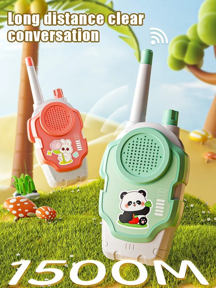 2Pcs Wallkie Talkie Toy 1500M Long-range Communication Children Radio Mobile Phone Speaker Talking Toys For Kids Birthday Gift 2Pcs Wallkie Talkie Toy 1500M Long-range Communication Children Radio Mobile Phone Speaker Talking Toys For Kids Birthday Gift