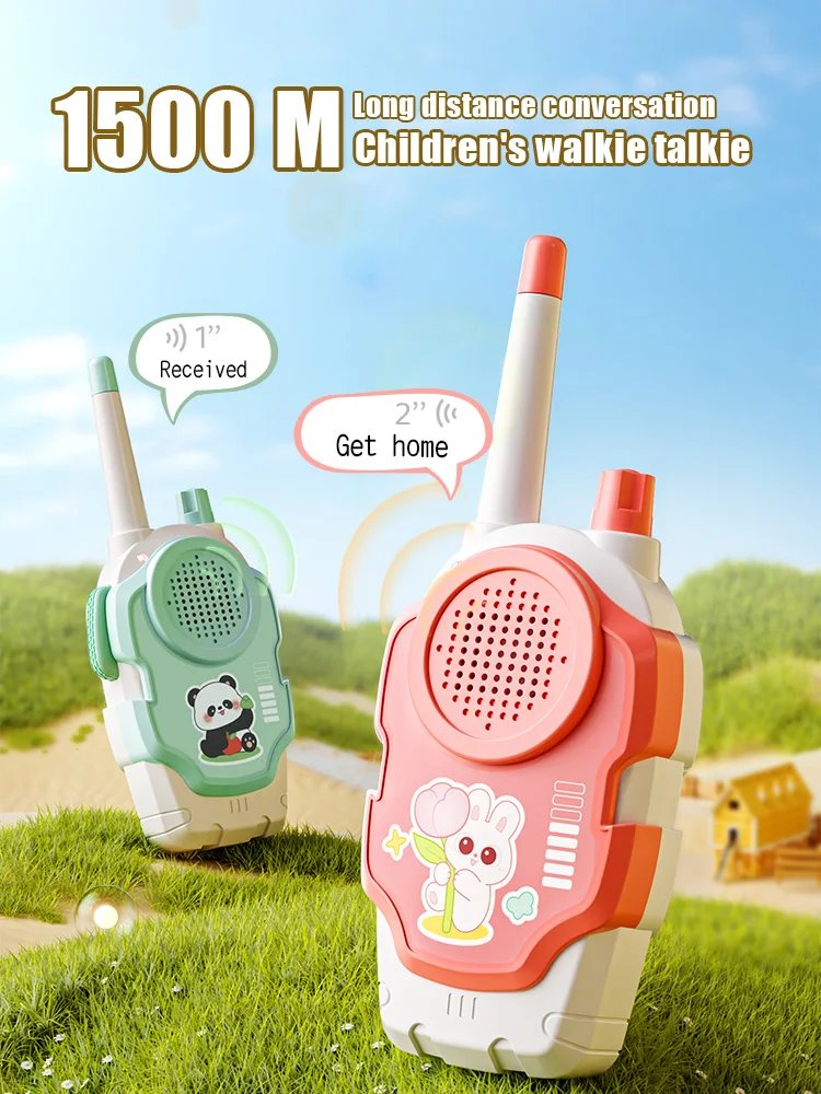 2Pcs Wallkie Talkie Toy 1500M Long-range Communication Children Radio Mobile Phone Speaker Talking Toys For Kids Birthday Gift 2Pcs Wallkie Talkie Toy 1500M Long-range Communication Children Radio Mobile Phone Speaker Talking Toys For Kids Birthday Gift