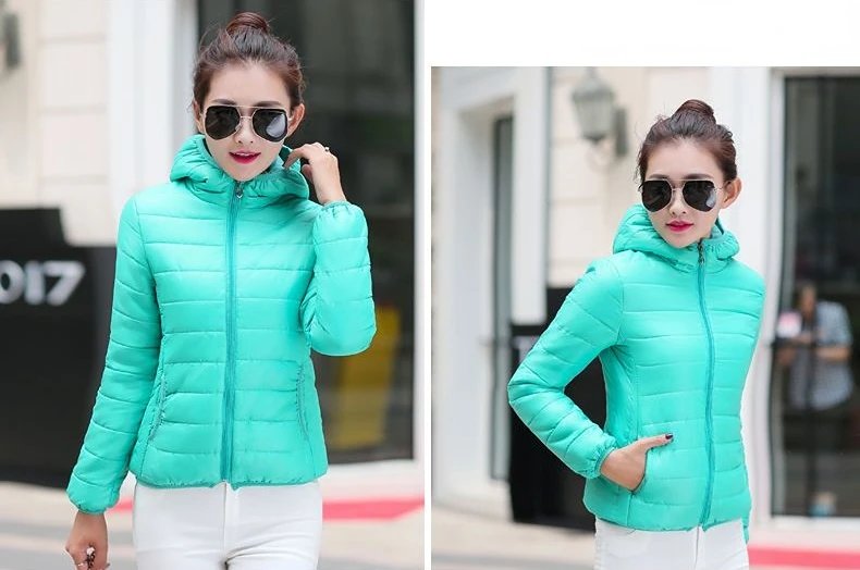 Down Jacket for Women Trend Korean Style Ultra Light Hit Hooded Coat Coats Lightweight Padded Puffer Jackets Female Winter 2024